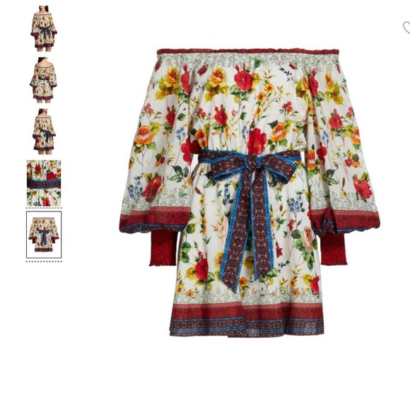 Alice + Olivia Floral Print Mini Dress Size: XS Rowen Mary Floral Fit USA Small - Picture 5 of 9